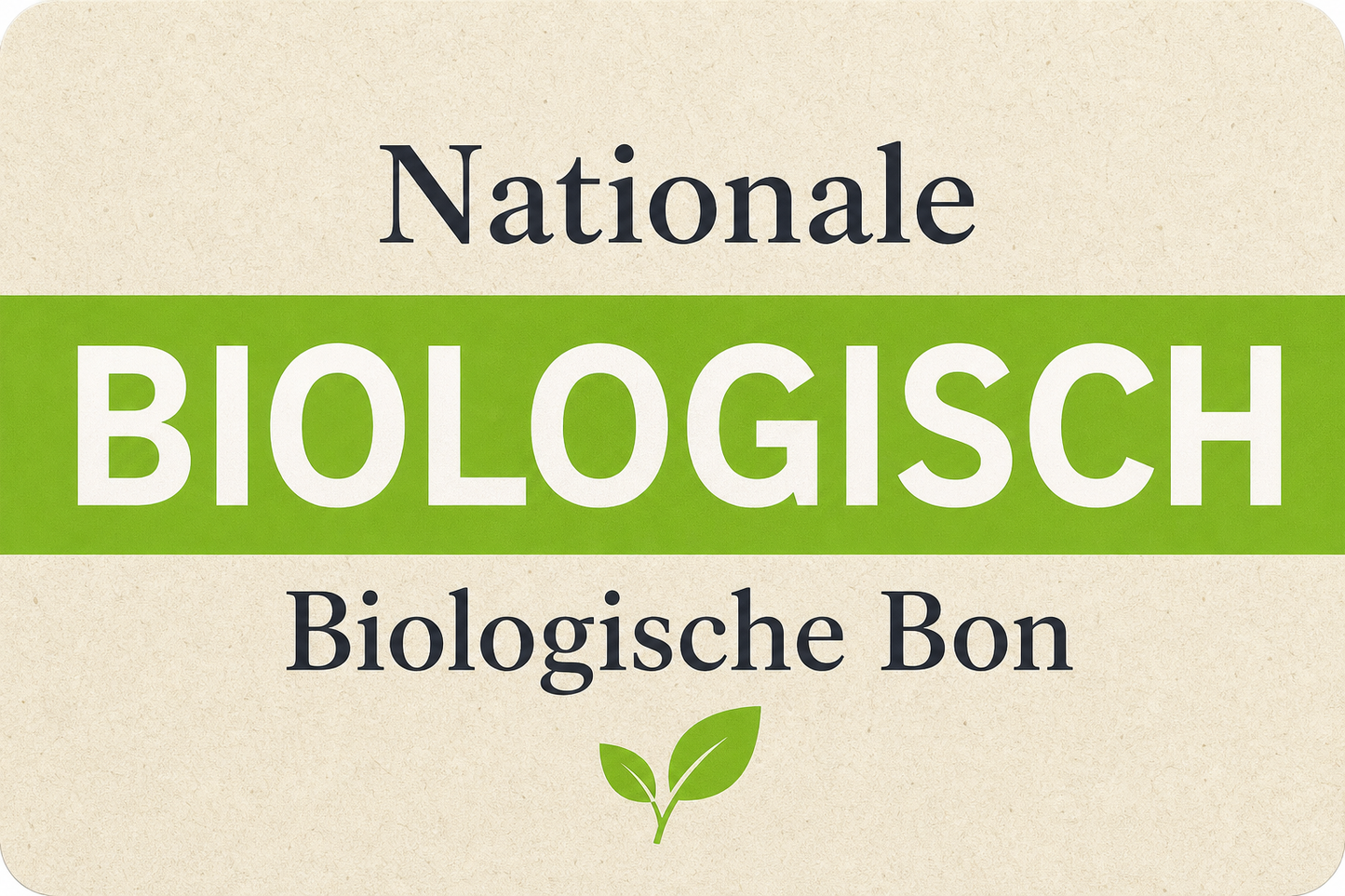 Nationale Biologische Bon